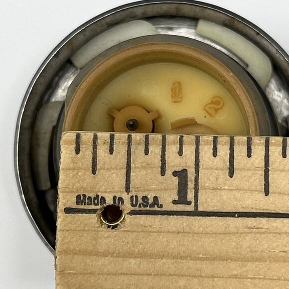 Vintage NDH Gas Cap OEM Fuel Tank Cover Classic Auto Silver - Picture 7 of 10